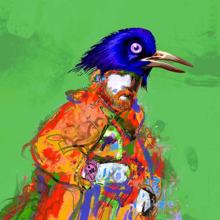 neo spresso bower bird, 1366 x 1024 pixels, digital