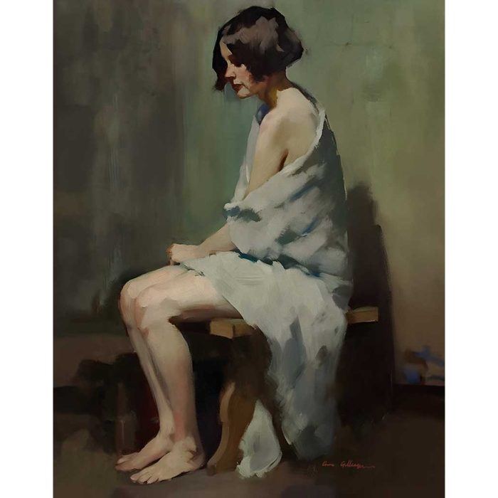 lady seated 24x36 inches